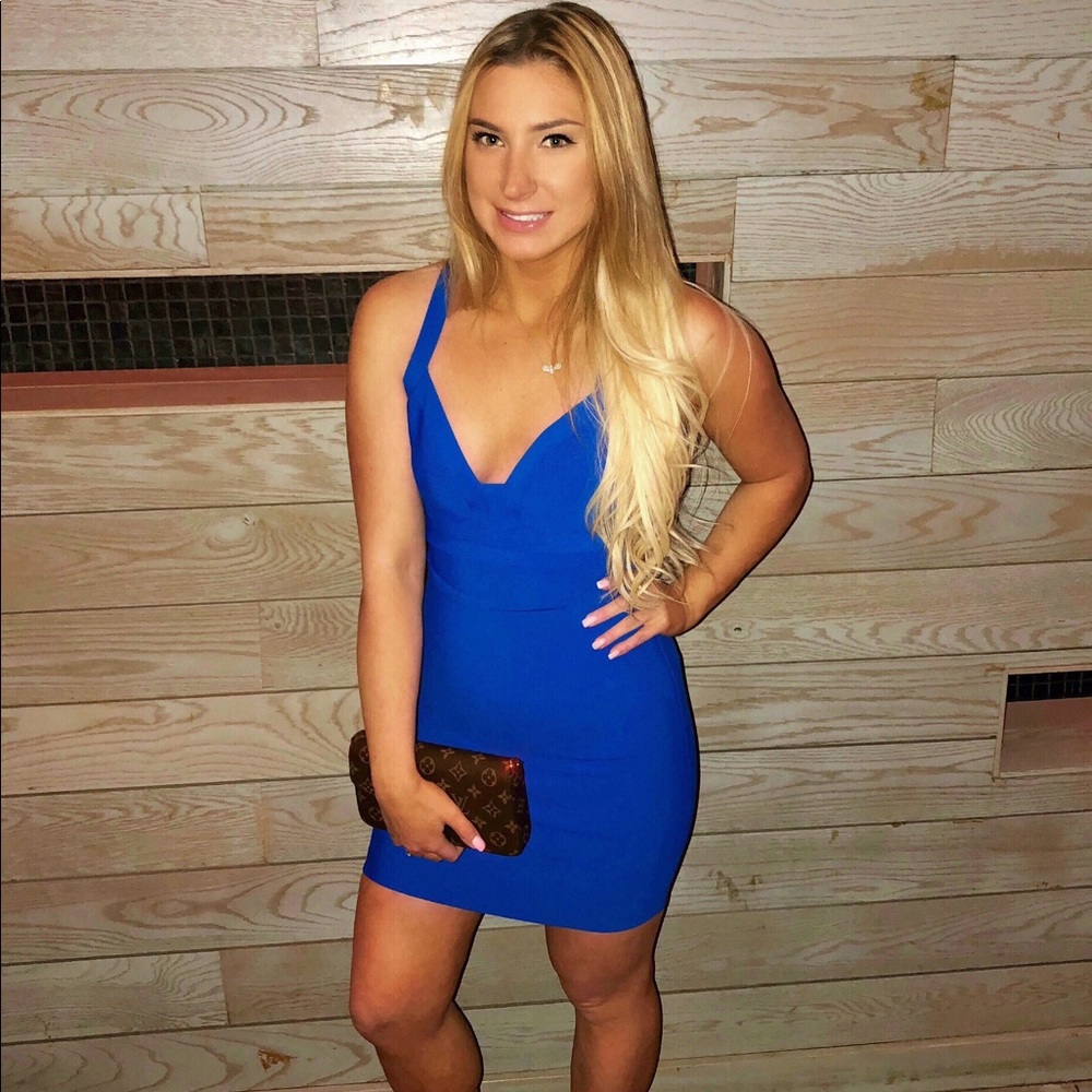 BCBG bandage Onyx Mini Dress